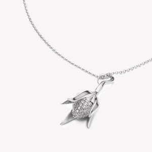 PAVÉ BUD DROP PENDANT