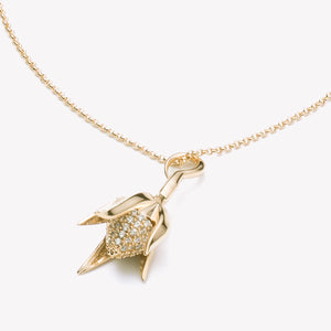 PAVÉ BUD DROP PENDANT
