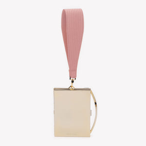 LOU WRISTLET | WIDE MOIRÉ STRAP