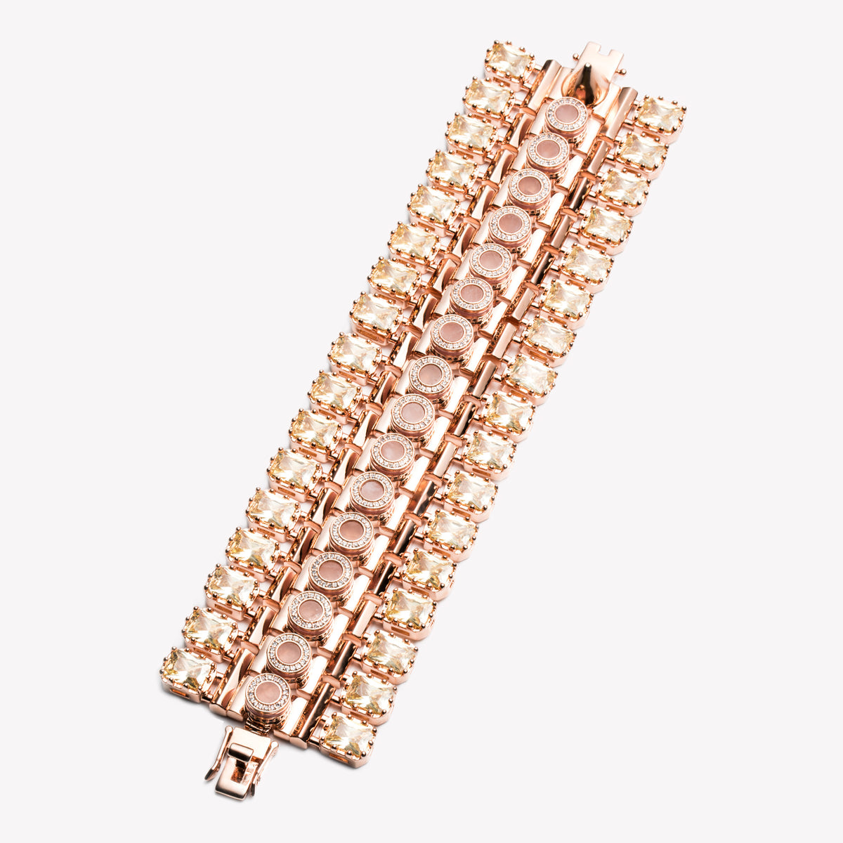 ESTATE CUFF - ROSE QUARTZ